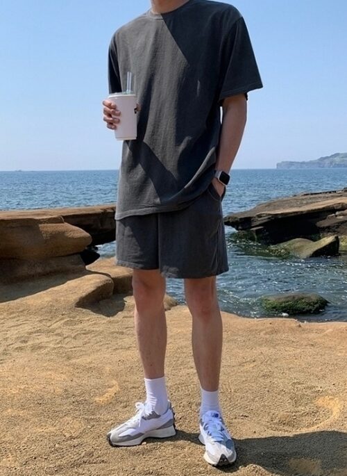 Vintage Washed Cotton Crewneck Tee