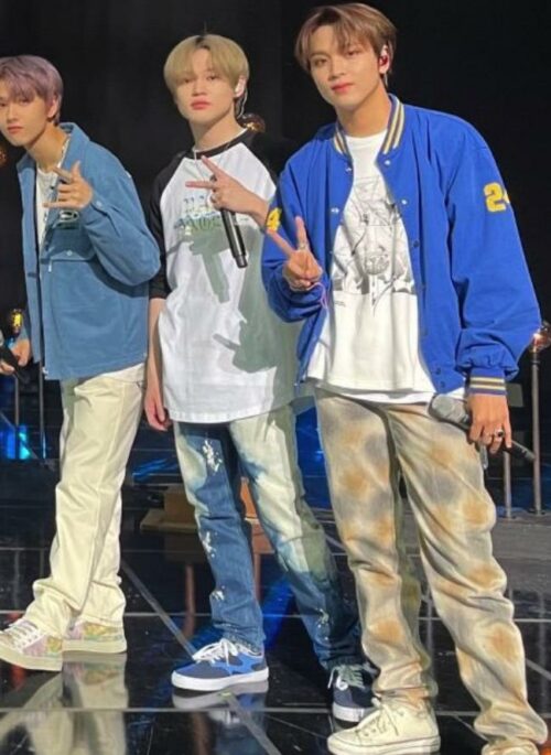 Yellow Patch-Dye Straight Cut Jeans | Haechan – NCT